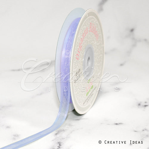 3/8" Organza With Satin Edge Ribbon - 25 Yards (Iris)