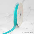 3/8" Organza With Satin Edge Ribbon - 25 Yards (Tropic Blue)