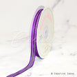 3/8" Organza With Satin & Silver Edge Ribbon - 25 Yards (Purple)