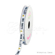 3/8" Satin "Let's Win" & Glitter Trophy-10 Yds (White)