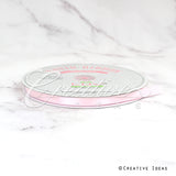 3/8" Single Face Satin-100 Yds (Frost Pink)