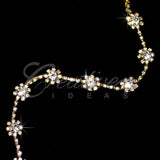 3/8" Small Bubble Rhinestone Chain-3 Yds (Gold)