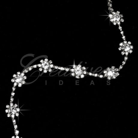 3/8" Small Bubble Rhinestone Chain-3 Yds (Silver)