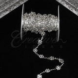 3/8" Small Bubble Rhinestone Chain-3 Yds (Silver)