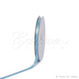 3/8" Satin With Gold Edge Ribbon- 50 Yards (Blue Mist)