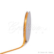 3/8" Satin With Gold Edge Ribbon- 50 Yards (Light Gold)