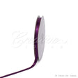 3/8" Satin With Gold Edge Ribbon- 50 Yards (Plum)