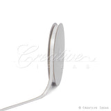 3/8" Satin With Gold Edge Ribbon- 50 Yards (White)