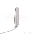3/8" Satin With Silver Edge Ribbon - 50 Yards (Ivory)