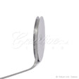 3/8" Satin With Silver Edge Ribbon - 50 Yards (Silver)