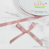 3/8" Single Face Satin Ribbon - 100 Yards (Mauve Pink)