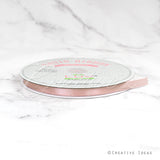 3/8" Single Face Satin Ribbon - 100 Yards (Mauve Pink)
