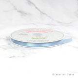 3/8" Single Face Satin Ribbon - 100 Yards (Celadon)