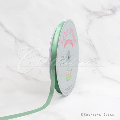 3/8" Single Face Satin Ribbon - 100 Yards (Sage)