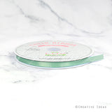 3/8" Single Face Satin Ribbon - 100 Yards (Sage)