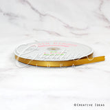 3/8" Single Face Satin Ribbon - 100 Yards (Antique Gold)