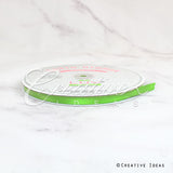 3/8" Single Face Satin Ribbon - 100 Yards (Apple Green)
