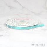 3/8" Single Face Satin Ribbon - 100 Yards (Aqua)
