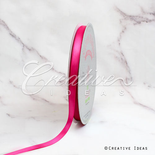 3/8" Single Face Satin Ribbon - 100 Yards (Azalea)