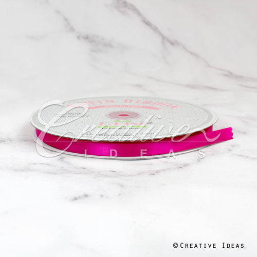 3/8" Single Face Satin Ribbon - 100 Yards (Azalea)