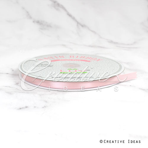 3/8" Single Face Satin Ribbon - 100 Yards (Blush)