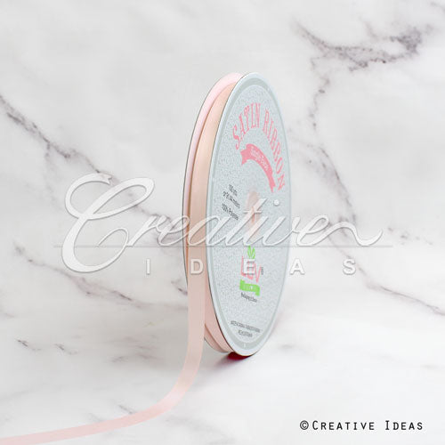 3/8" Single Face Satin Ribbon - 100 Yards (Butter Cream)
