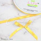 3/8" Single Face Satin Ribbon - 100 Yards (Canary)