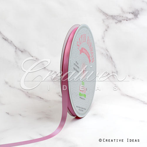 3/8" Single Face Satin Ribbon - 100 Yards (Colonial Rose)