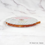 3/8" Single Face Satin Ribbon - 100 Yards (Copper)
