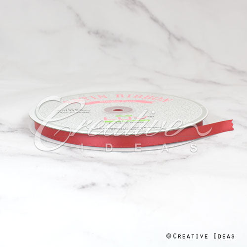3/8" Single Face Satin Ribbon - 100 Yards (Coral)