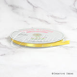 3/8" Single Face Satin Ribbon - 100 Yards (Daffodil)