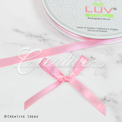 3/8" Single Face Satin Ribbon - 100 Yards (Dusty Pink)