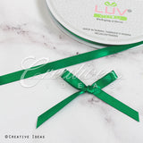 3/8" Single Face Satin Ribbon - 100 Yards (Emerald Green)