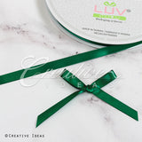 3/8" Single Face Satin Ribbon - 100 Yards (Hunter Green)
