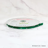 3/8" Single Face Satin Ribbon - 100 Yards (Hunter Green)