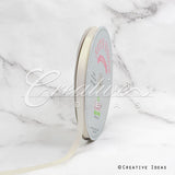 3/8" Single Face Satin Ribbon - 100 Yards (Ivory)
