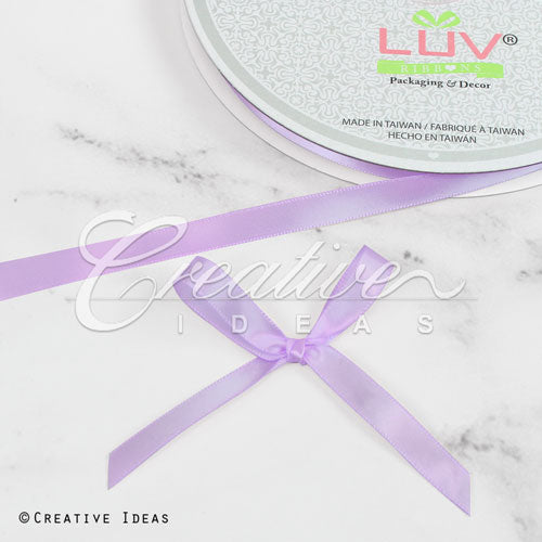 3/8" Single Face Satin Ribbon - 100 Yards (Lavender)