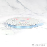 3/8" Single Face Satin Ribbon - 100 Yards (Light Blue)
