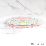 3/8" Single Face Satin Ribbon - 100 Yards (Light Peach)