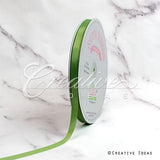 3/8" Single Face Satin Ribbon - 100 Yards (Moss Green)
