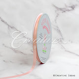 3/8" Single Face Satin Ribbon - 100 Yards (Peach)