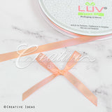 3/8" Single Face Satin Ribbon - 100 Yards (Peach)