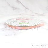 3/8" Single Face Satin Ribbon - 100 Yards (Peach)