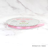 3/8" Single Face Satin Ribbon - 100 Yards (Pink)