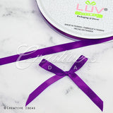 3/8" Single Face Satin Ribbon - 100 Yards (Plum)