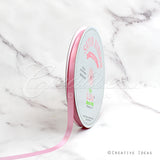 3/8" Single Face Satin Ribbon - 100 Yards (Rose)