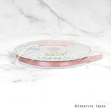 3/8" Single Face Satin Ribbon - 100 Yards (Rose Gold)