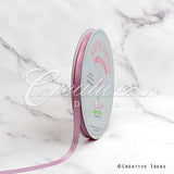 3/8" Single Face Satin Ribbon - 100 Yards (Rosy Mauve)
