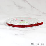 3/8" Single Face Satin Ribbon - 100 Yards (Scarlet Red)