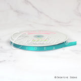 3/8" Single Face Satin Ribbon - 100 Yards (Tropic Blue)